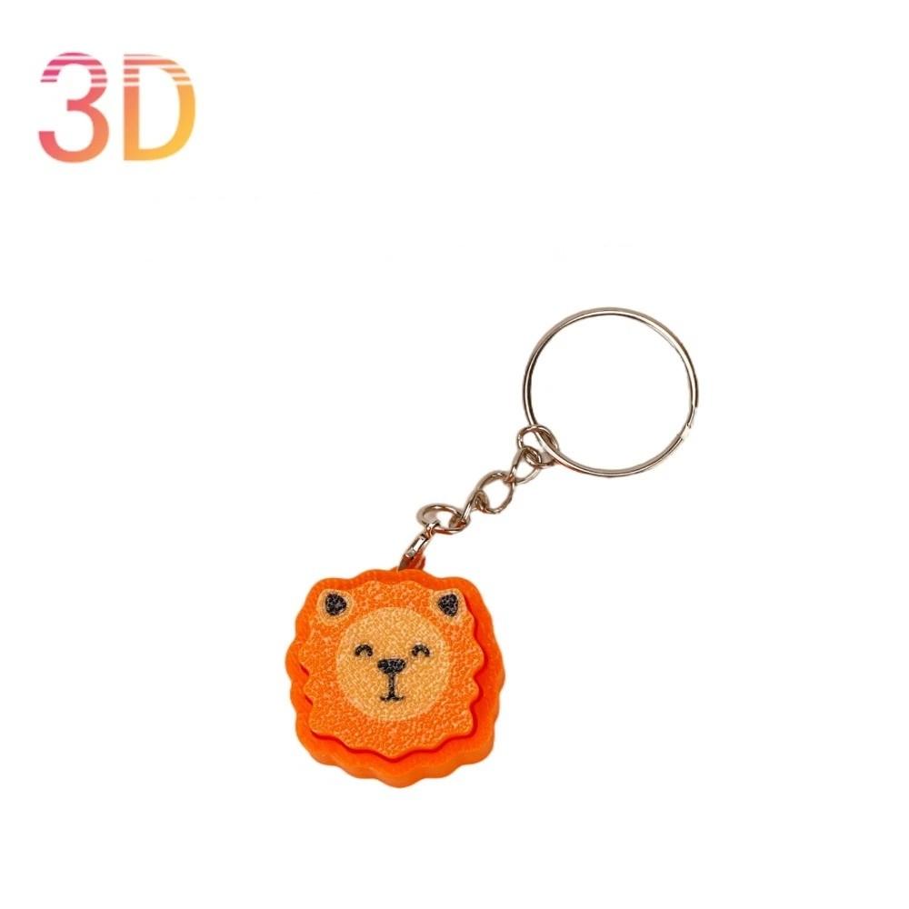 Portable Click Press Toy 3D Printing Keychain Pendant Fun Cartoon Decor  Busy Work
