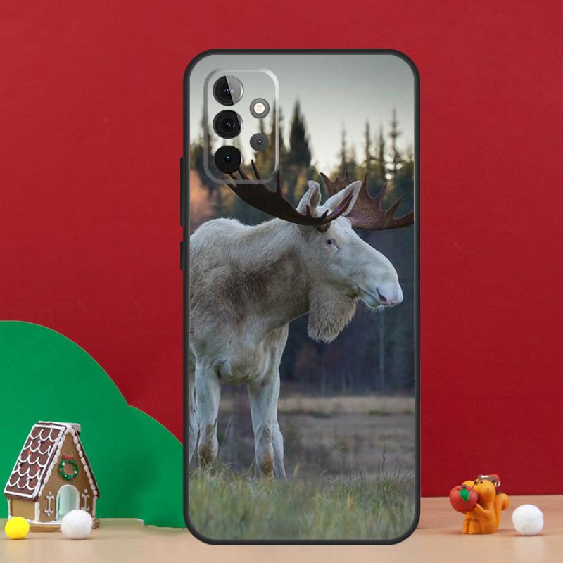 Stag Bull Moose Reindeer Deer Case For Samsung Galaxy A36 A56 A06 A13 A53 A32 A12 A22 A52 A35 A17 A16 A55 A15 A54 A34 A14