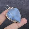 Natural Dendrite Opal Gemstone 925 Sterling Silver Jewelry Pendant 2.29" H4q90