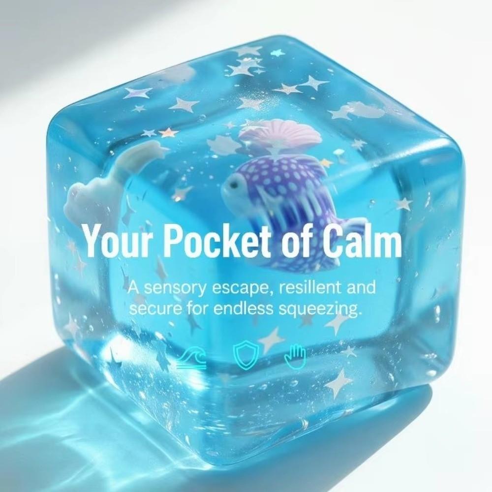Slow Rebound Ocean Theme Squishy Toy Ocean Theme Ocean Fidget Toy Reduce Pressure Toy Kids