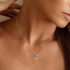 European & American S925 Sterling Silver Zircon Circle Necklace – Personalized Clavicle Chain Accessory