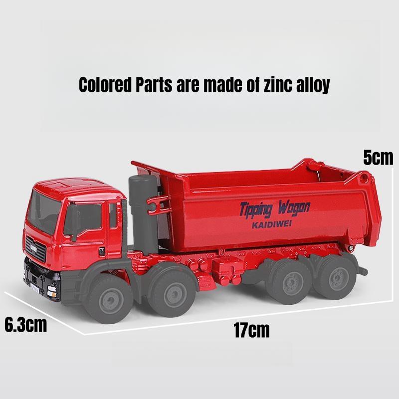 Heavy Dumper Lorry Truck 1/50 Diecast Metal Toy Engineering Car For Children Vehicle Model Miniature Collection Gift For Boys