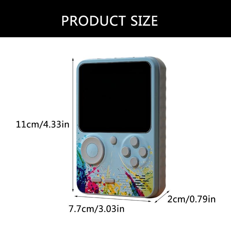 500 in 1 Gamepad with 500 Classical Game 1000mAH Battery Portable Game Console for Kids Adults Support Connecting to TV