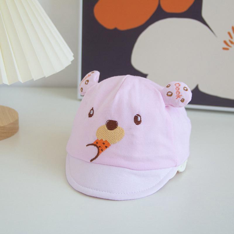 Baby Sonnenhut Atmungsaktiv Breite Krempe Niedliche Cartoon Schirmmütze Für 0-6 Monate Säugling