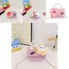 Adorable Plush Doll Handbag For Girls With Breathable Lightweight Design And Cute Cartoon Patterns