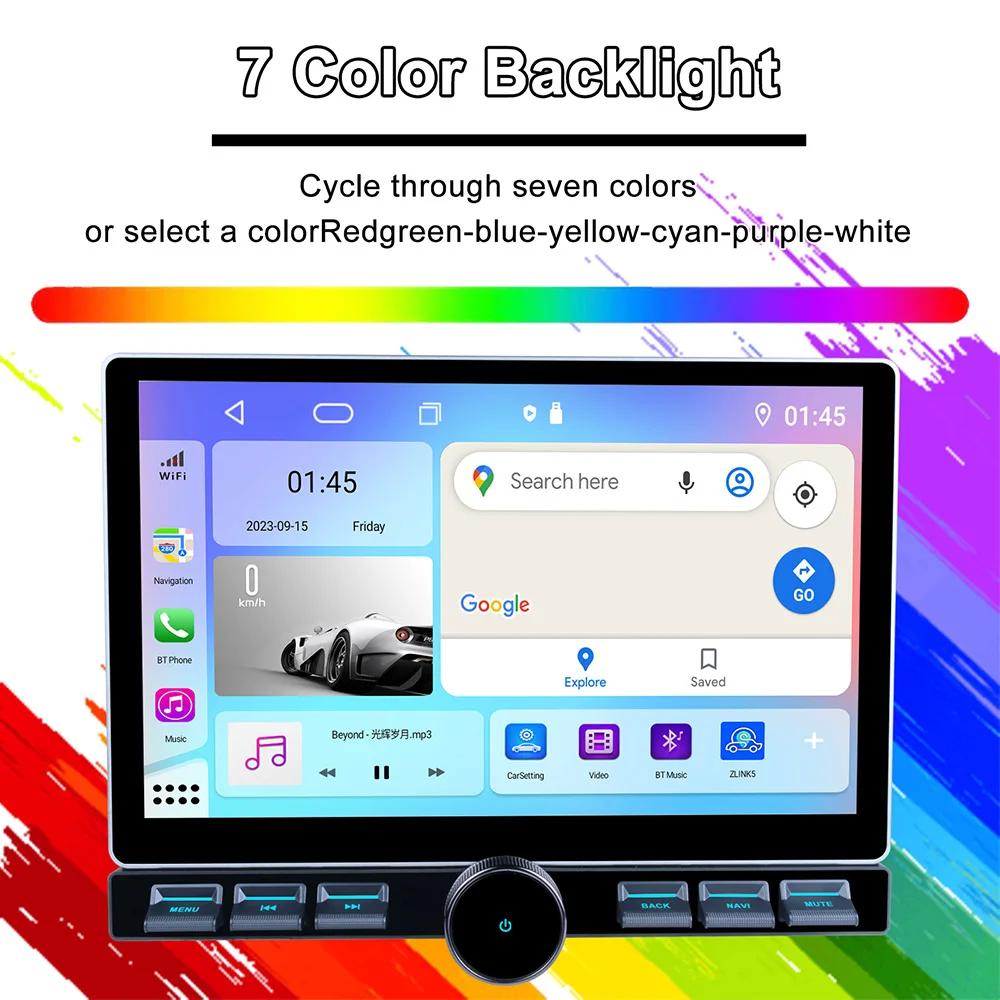 2025 NEW 2DIN Stereo Upgrade,10.1" Single Knob Keybutton Touch Screen Android 13.0 with Wireless CarPlay, Android Auto, AM/FM