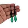Charm Gothic Black Vampire Bat Red Teardrop-shaped Glass Crystal Pendant Dangle Earrings for Women Halloween Jewelry Accessories