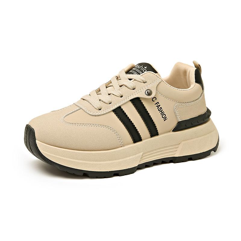 New Dad Shoes Girls Spring Student Sports Running Shoes Casual Shoes Thick Soles Increase