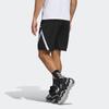 Adidas Pro Block Elastic Waist Straight-Leg Basketball Shorts Men Bottoms Black IC2429