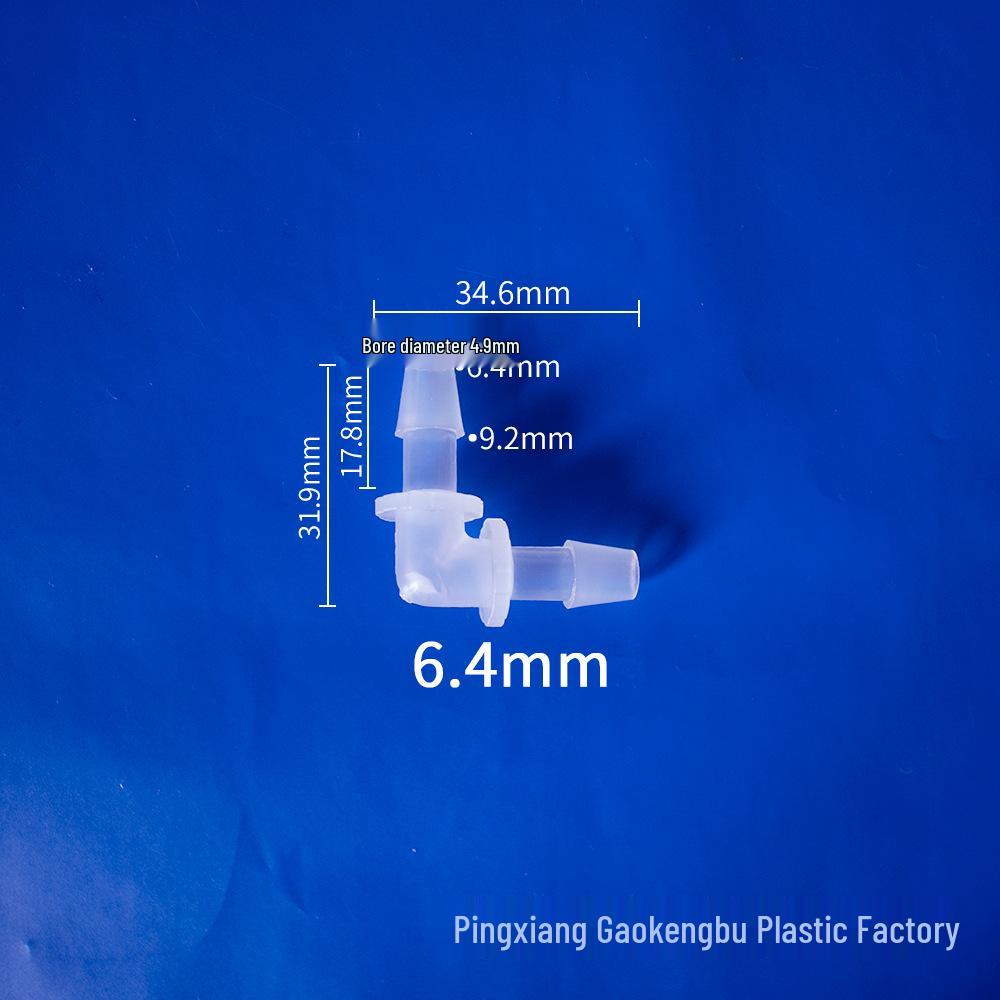 L-Shaped Elbow Plastic Connector Fittings, 90° Right Angle Pipe Accessories