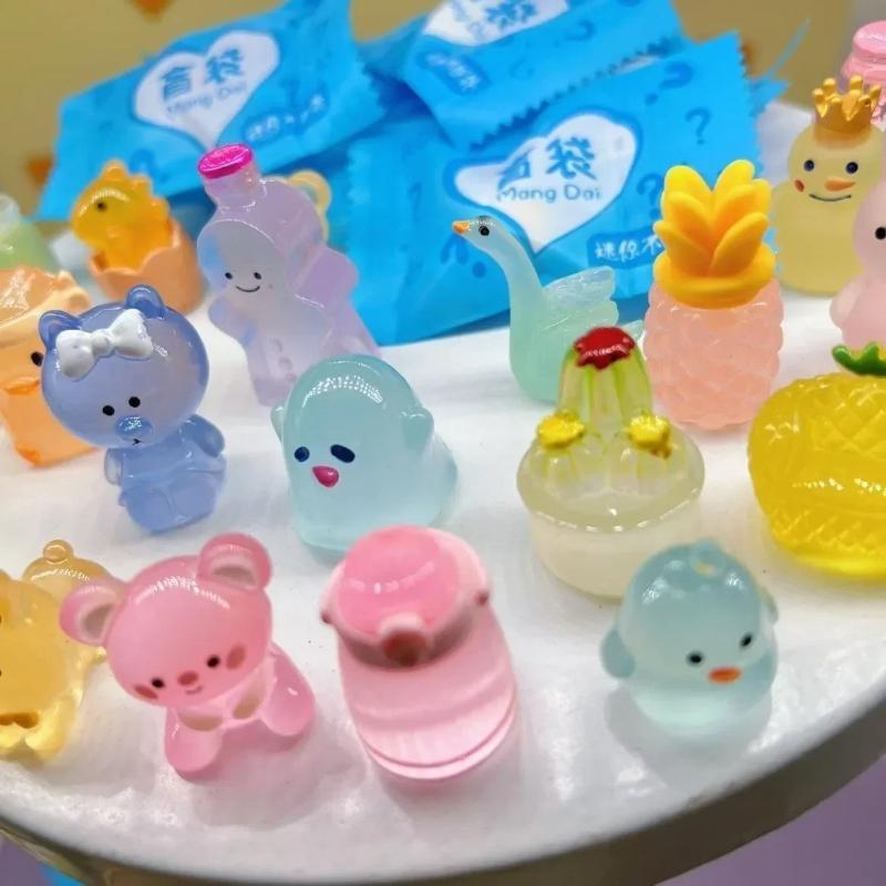 Non-Toxic 60Pcs Kawaii Rabbit Dog Model Toys Child Birthday Party Favors Gifts Surprise Blind Bag Small Gifts Independent Packaging Random