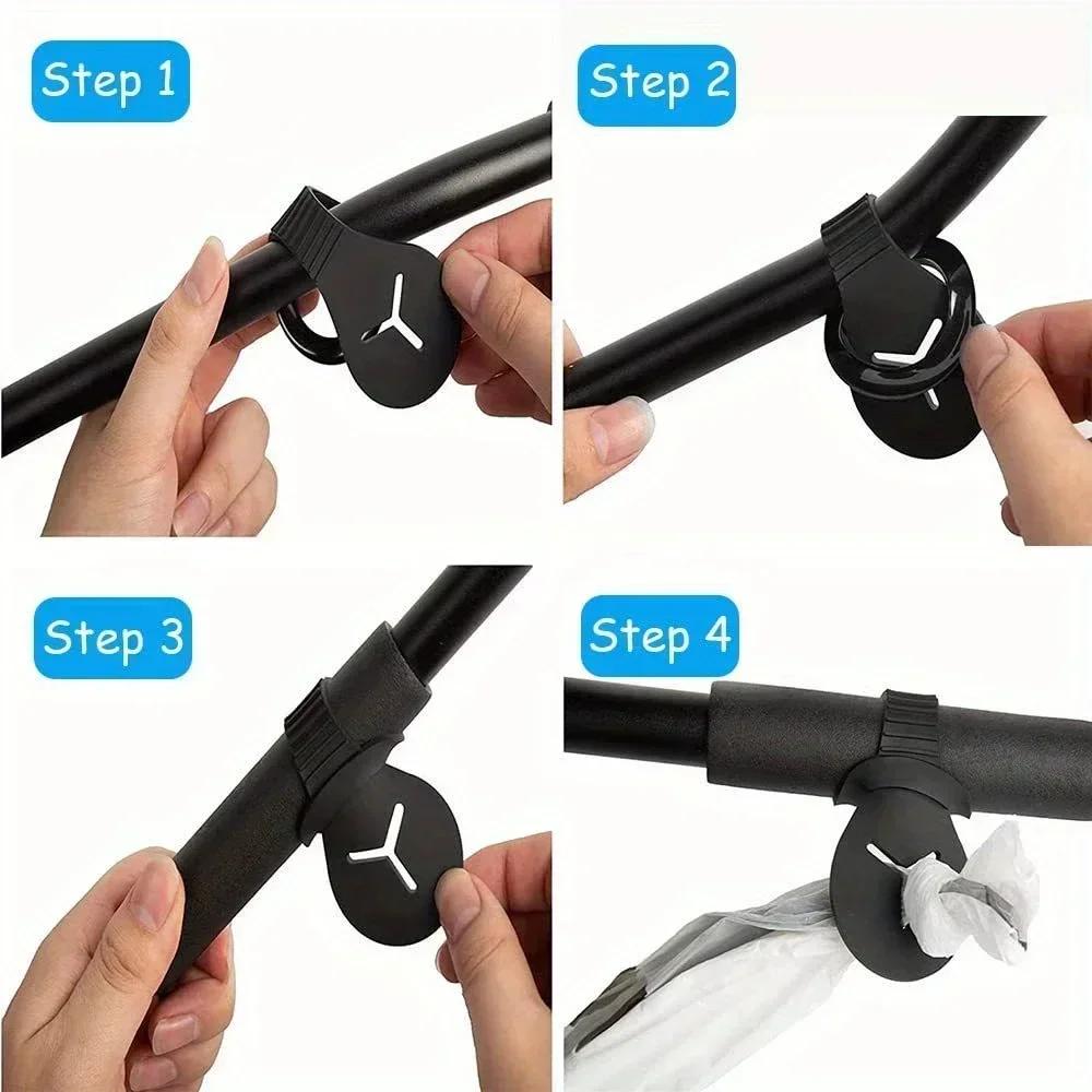 Silicone Dog Poop Bag Holder Leash Attachment Portable Pet Waste Bag Hanger Clip For Dog Walking Lead Outdoor Puppy Walking Acce