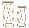 Table Hexagonal Set 2 Pcs Cm Ø 50X100-40X80