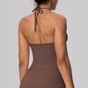 European & American High-Elastic Lace-up Backless Sports Bra for Training & Yoga