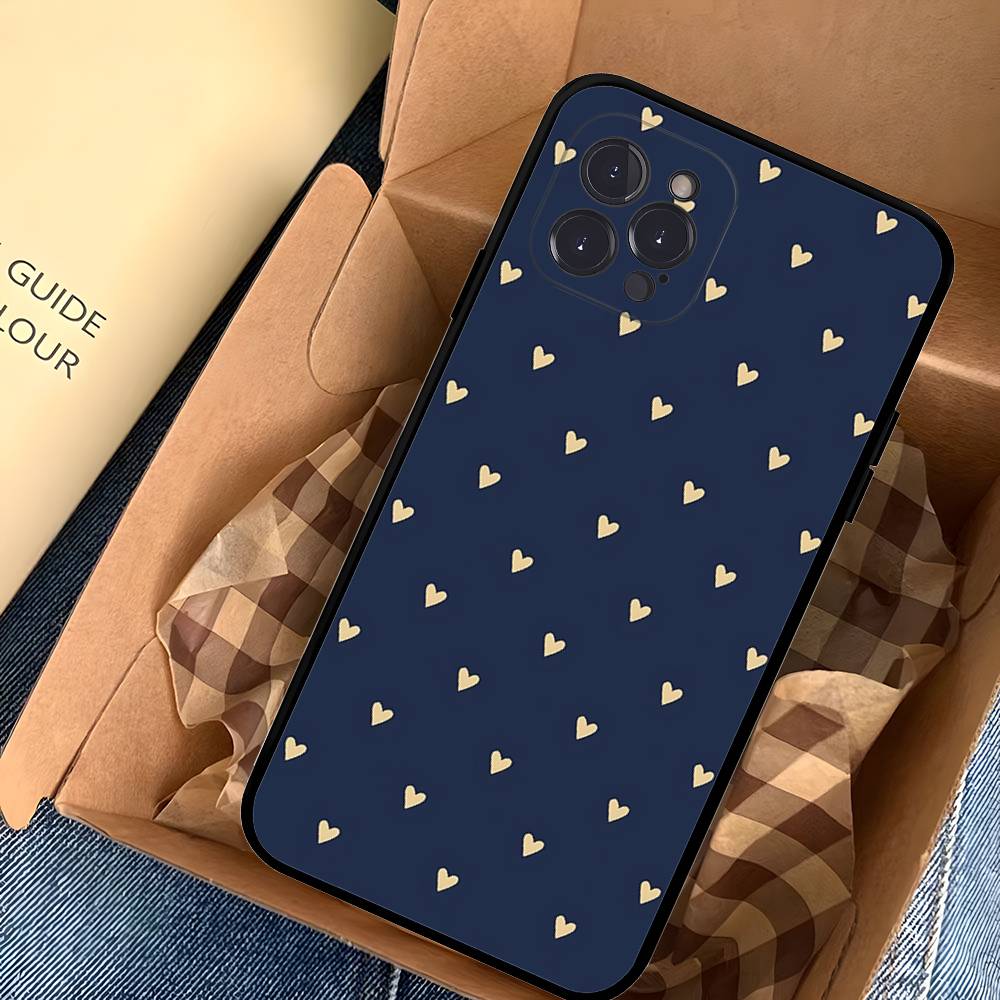 Love Heart Cute Phone Case For IPhone 17 Pro Max Air Back Cover 16 15 14 13 12 11 Pro Max Case