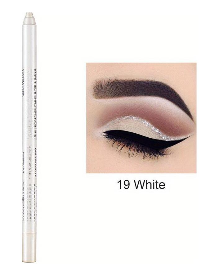 Multifunktionaler Lidschattenstift Monochromer Eyeliner-Stift Perlenglitzerkleber Eyeliner-Stift Augen-Make-up-Stift