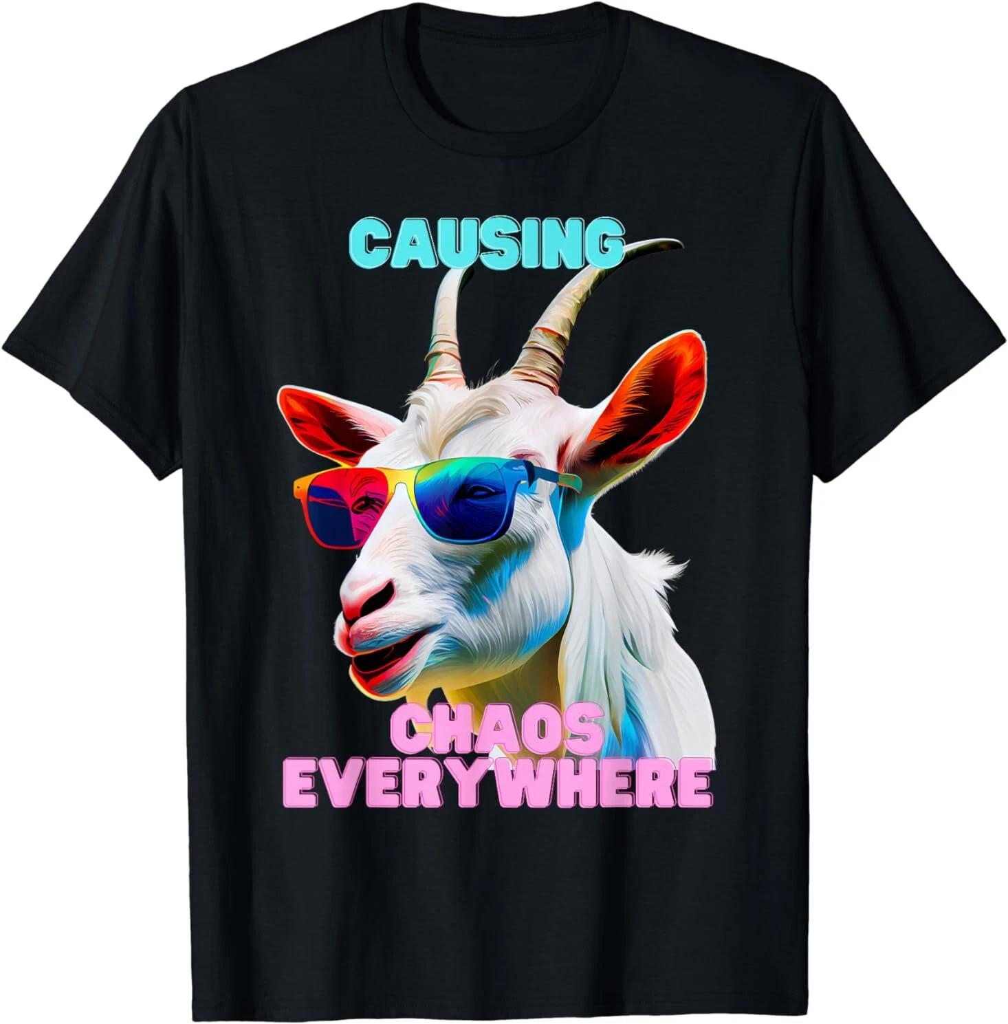 Men s and Women s T-shirts NEW LIMITED Funny Crazy Goat Design Gift Idea Tee T-Shirt S-3XL XXL