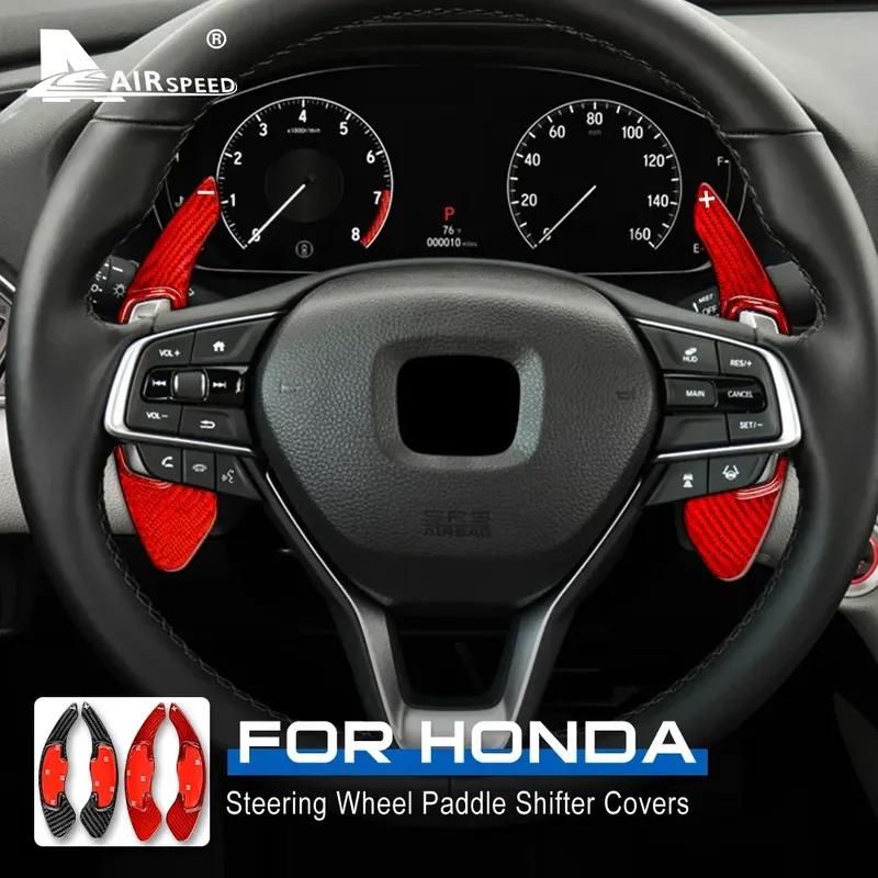 Hard Dry Carbon Fiber Car Steering Wheel Paddle Shifter Sticker For Honda Accord Odyssey 2015 2016 2017 2018  Interior Trim