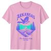 Arkansas The Natural State US States Unisexs Unisexs Graphic Tee Travel Souvenir