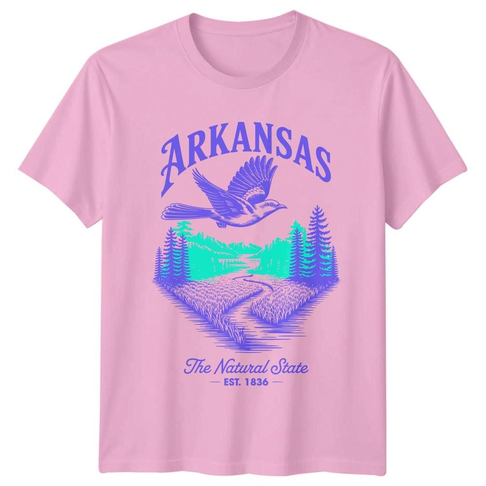 Arkansas The Natural State US States Unisexs Unisexs Graphic Tee Travel Souvenir