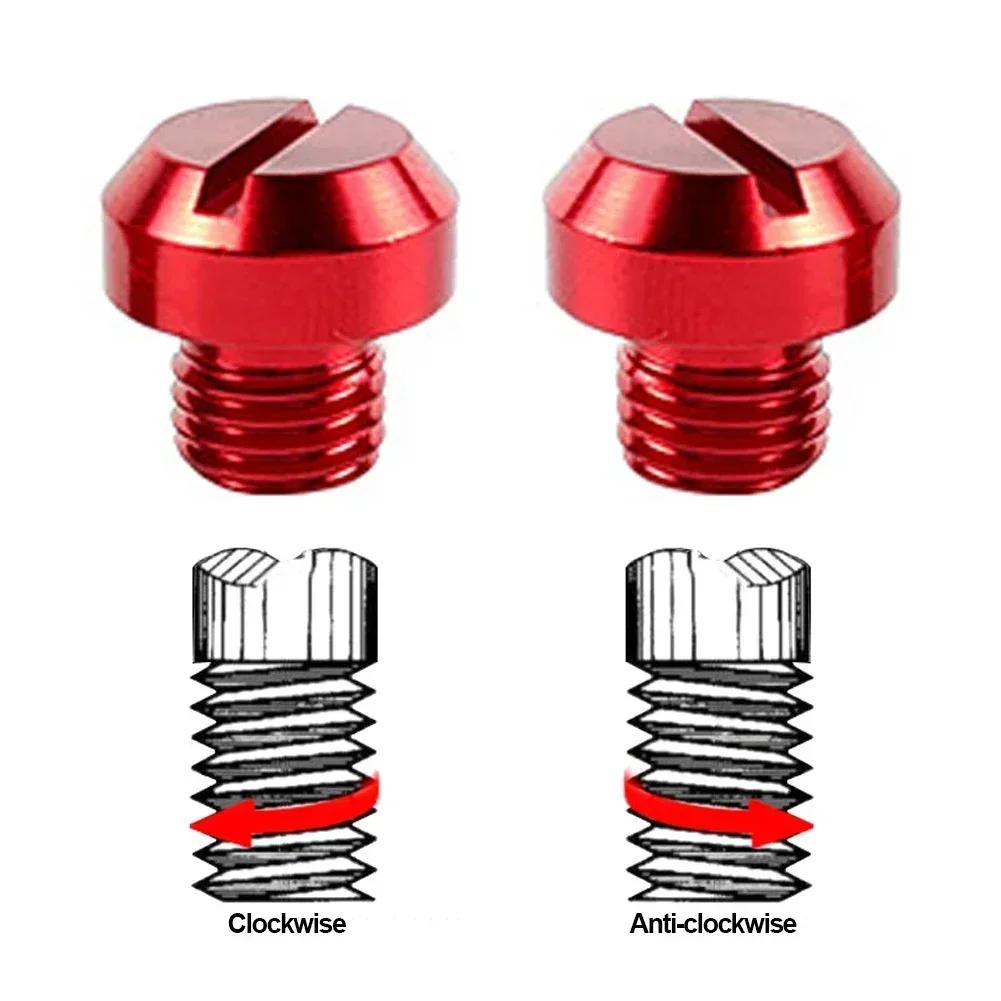 2 Pcs Motorcycle CNC Aluminum M10 X 1.25 Rear View Mirror Hole Plugs Screws Rearview Mirror Holder Anti-Rust