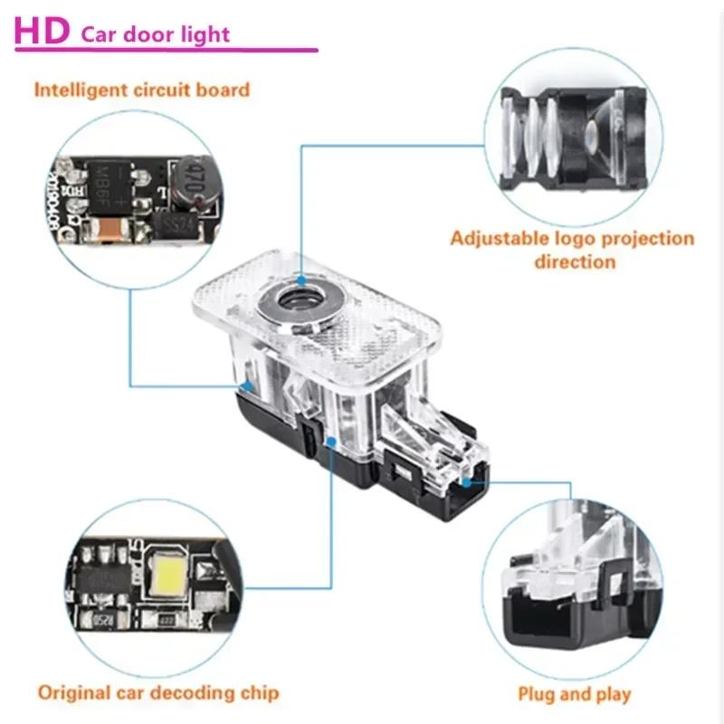 for Lynk&Co 01 02 03 05 09 Led Car Door Welcome Light Laser Projector Logo Ghost Shadow Lamp Goods Accessories