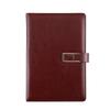 Premium A5 Faux Leather Business Notebook with Custom Logo for Office Meetings