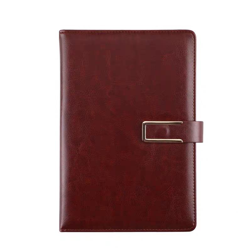 Premium A5 Faux Leather Business Notebook with Custom Logo for Office Meetings