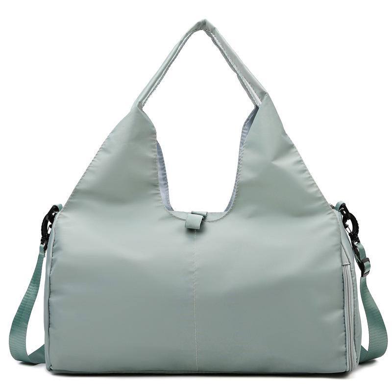 Women's Wear-Resistant Travel Sports Bag with Luggage Strap and Wet/Dry Separation