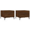 VidaXL Coffee Tables 2 Pcs Brown Oak 50x50x40 Cm Engineered Wood 829411