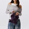 Pleatsmama Glitter Deep Purple New Bow Bag