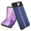 For Motorola Razr 40 5G Phone Case Colorful Stripes Pattern with Rear Screen Film