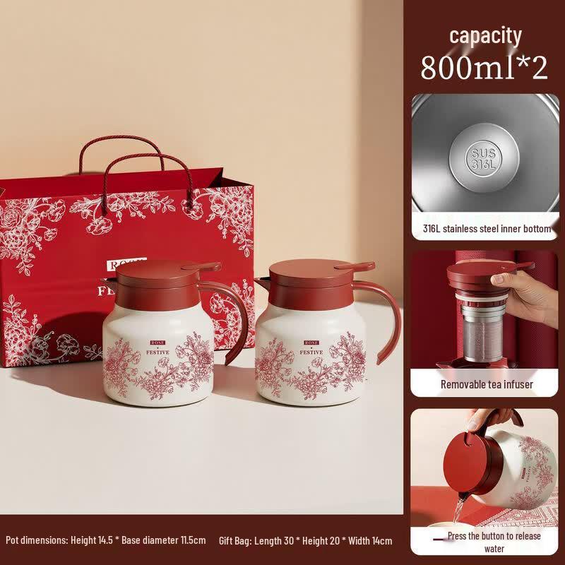 Festive Wedding Thermal Carafe Set