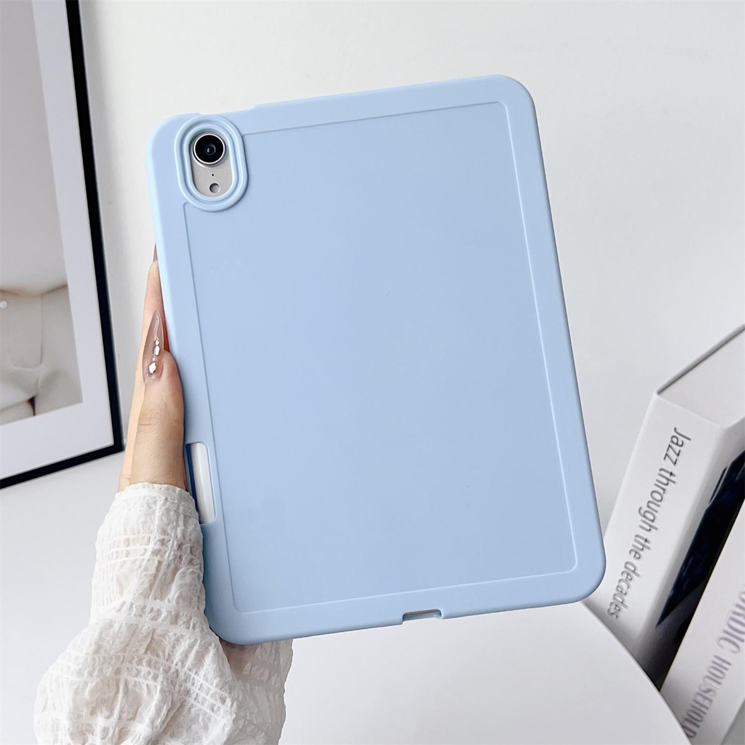 

Для iPad mini (2024)/(2021 рік) Чохол однотонний ТПУ чохол для планшета з тримачем для олівця F