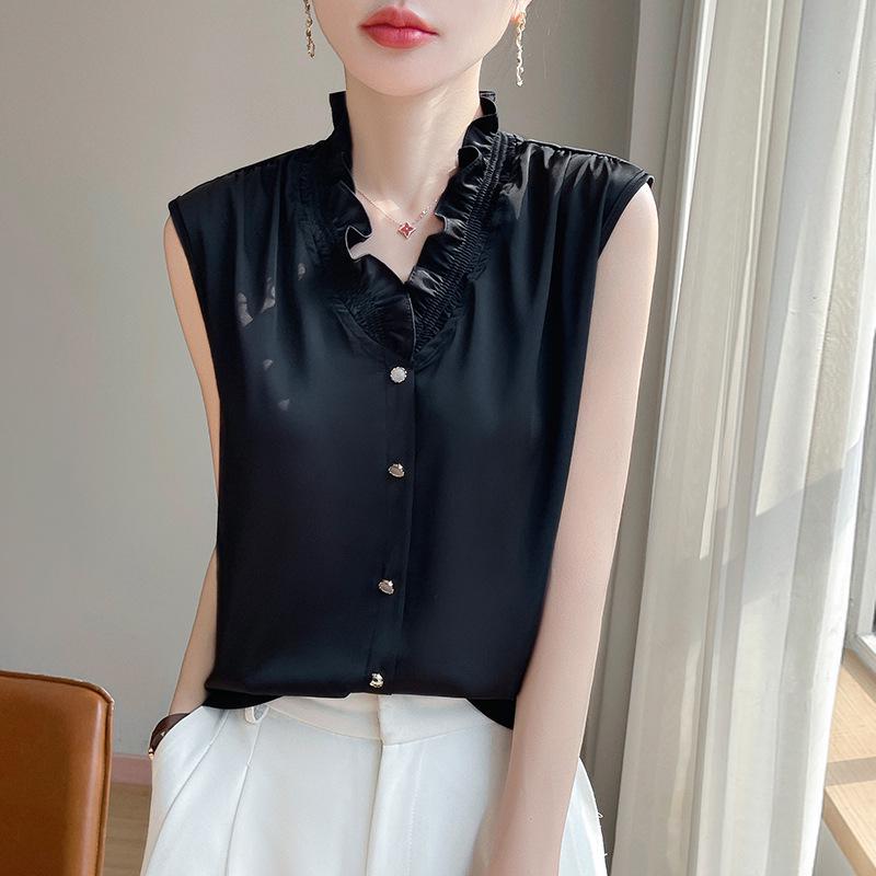 Elegantes Sommer-Damen-Tanktop mit Rüschenbesatz - Trendiges und vielseitiges Mode-Essential