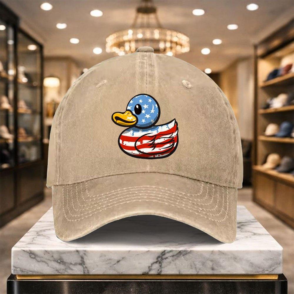 Rubber Duck Baseball Cap Adjustable Casual Hat For Outdoor Sports Daily Wear