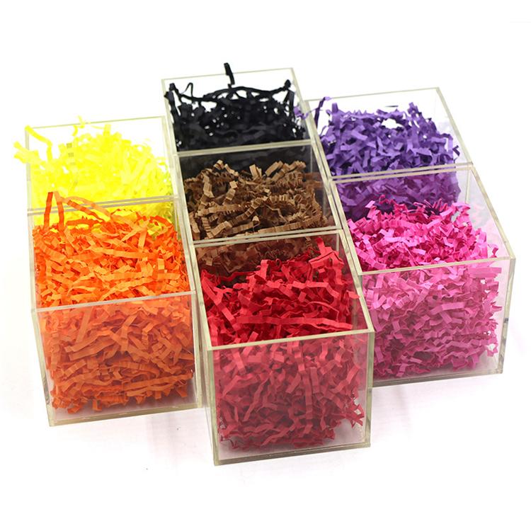 500g/1kg/Folded paper raffia wave paper high-end gift box candy birthday wedding party children's color DIY filling ornaments