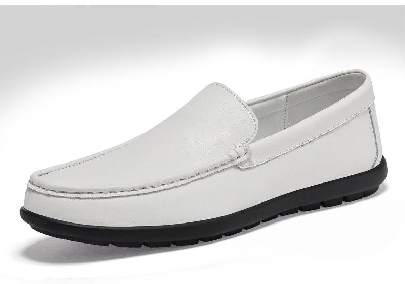 Men's Spring Casual Slip-On Moccasins - Cross-Border Large Leather Driving Loafers