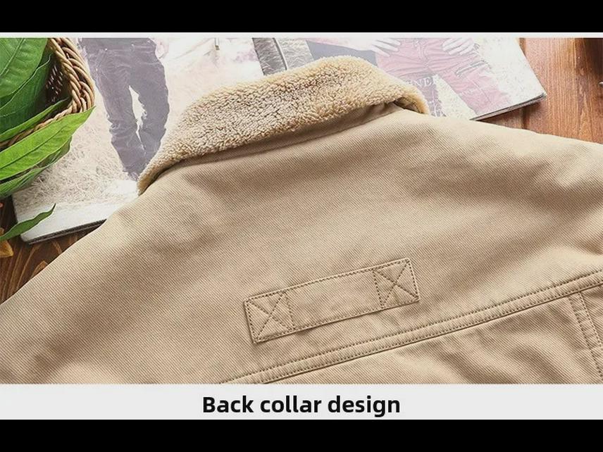 2024 Men's Winter Velvet Cotton Casual Korean-Style Jacket – Trendy Fit Warm Coat