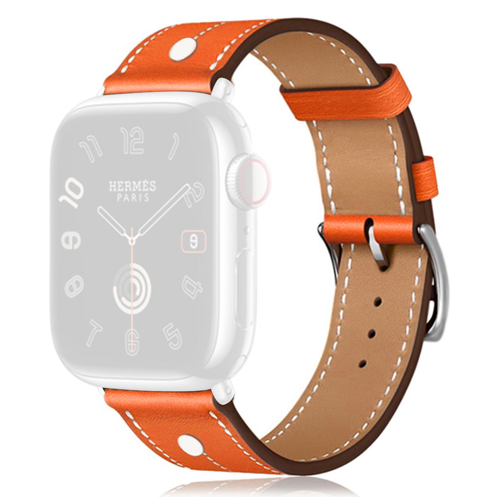 KALEBOL For Apple Watch 10 46mm/Ultra 2/Ultra 49mm/9 8 7 45mm/SE (2023) SE (2022) SE 6 5 4 44mm/3 2 1 42mm Genuine Cow Leather Watch Strap