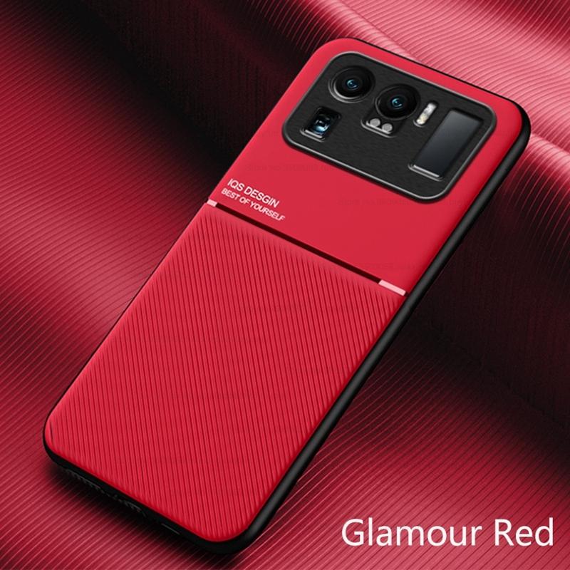 xiomi mi11 ultra case leather texture magnetic car holder phone covers for xiaomi mi 11 ultra 2021 soft silicon shockproof coque