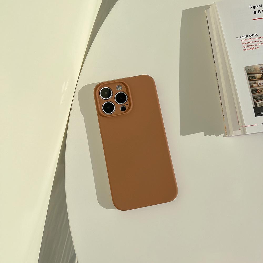 Liquid Silicone 14pro Max for Iphone14 Mobile Phone Case Apple 13 Solid Color 12/11 Premium 14plus