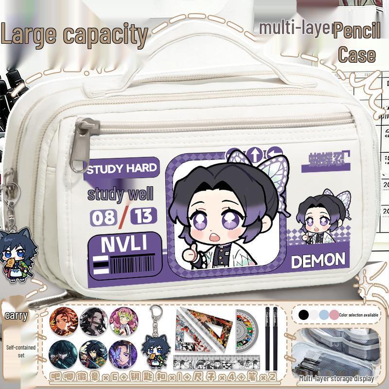 Demon Slayer Mitsuri Kanroji Large Capacity Pencil Case for Students