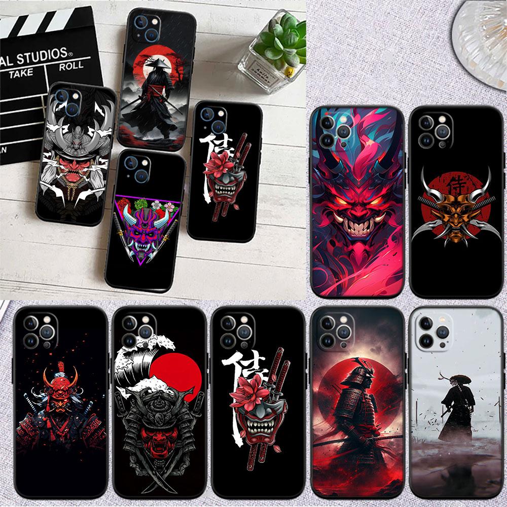 MY17 Japan Samurai Mask Phone Case for Samsung Galaxy A11 A12 A13 A15 A52S A53 A55 A56 A70 A71 A72 A73 F06 F16 F56 S10 Plus S10e