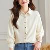 Women S Long Sleeve Cotton Shirt Casual Autumn Commute