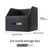 Leather Car Trunk Storage Box Foldable Space Saving Organizer For Lada Niva Vesta 4X4 Samara Kalina Largus Priora Granta WW18