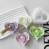 Love Rose Silicone Candle Mold DIY Heart Shape Flowers Aroma Candle Plaster Mould Handmade Candy Chocolate Baking Tool