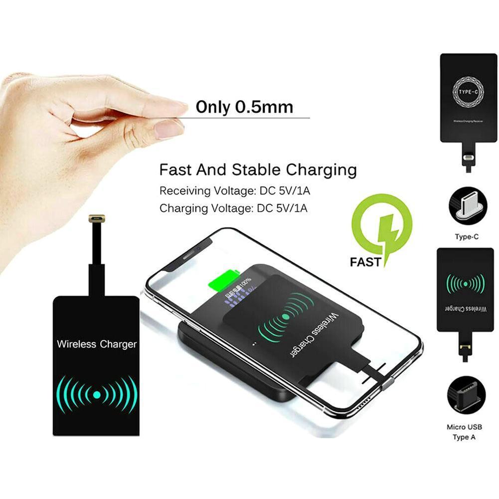 Type C Wireless Charger Receiver Support for Samsung for Xiaomi 