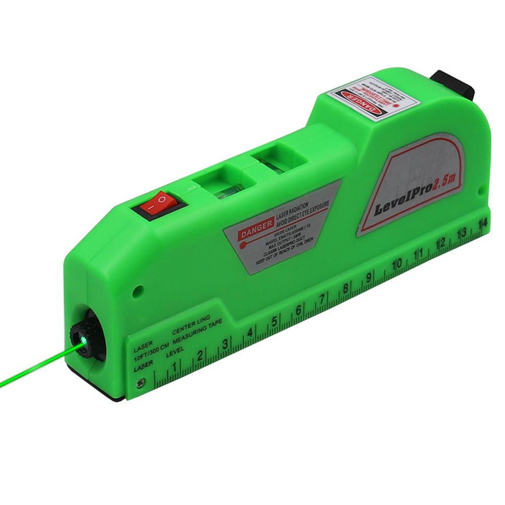 Multipurpose Level Laser Horizon Vertical Measure Tape Horizontal Ruler 4 In 1 Infrared Laser Level Cross Line Laser Tape
