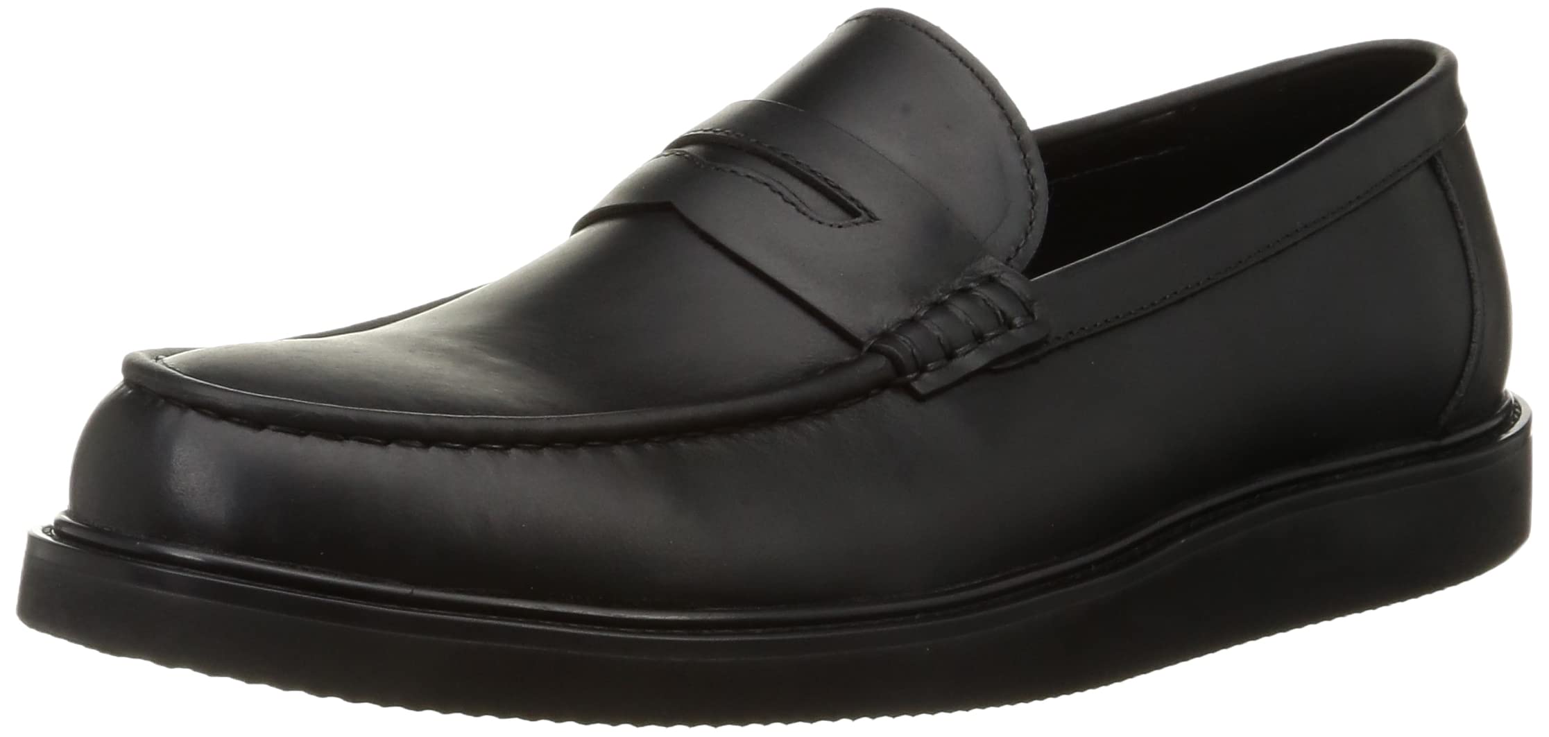 

Лоферы из натуральной кожи Coin Loafers 10607 [Dedesken] U-Tip чёрный